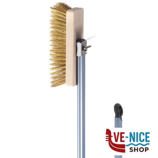SPAZZOLA CENERE GIREV. cm 16x6 h 157 AMICA GIMETAL ACH-SP/150 PALE PIZZA C - immagine 2