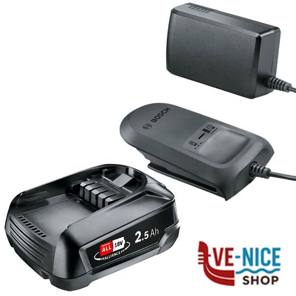 KIT CARICABATTERIA + BATTERIA V18 Ah 2,5 Ah BOSCH 1600A02625 BOSCH ELETTROUTENSILI F - immagine 3
