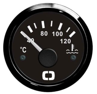 Indicatore temperatura acqua 40/120° nero/nera - 27.320.08 Osculati