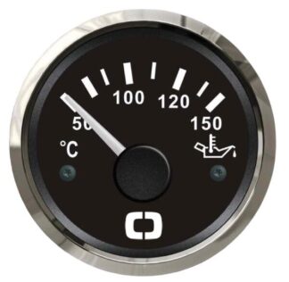 Indicatore temperatura olio 50/150° nero/lucida - 27.321.09 Osculati