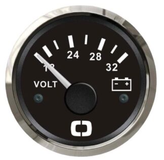 Voltmetro 18/32 V nero/lucida - 27.321.15 Osculati