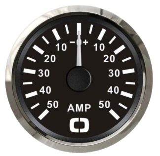 Amperometro con shunt 50 A nero/lucida - 27.321.23 Osculati