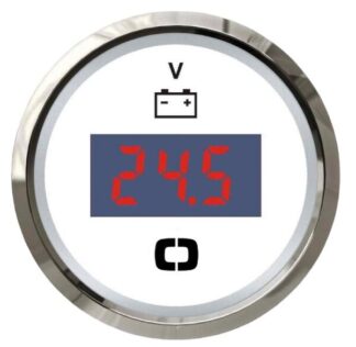 Voltmetro digitale 8/32 V bianco/lucida - 27.322.40 Osculati
