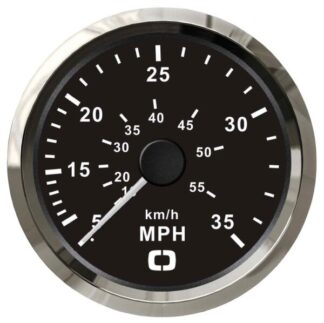 Spidometro Pitot 0-35 MPH nero/lucida - 27.326.08 Osculati