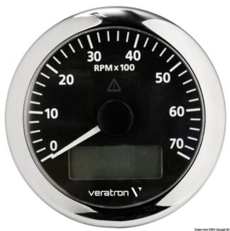 Contagiri 7000 RPM nero - 27.580.04 Osculati