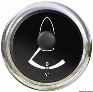 Indicatore angolo di barra nero - 27.595.01 Osculati