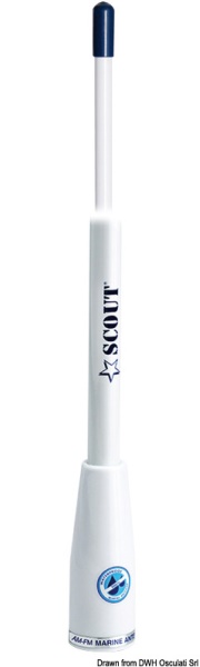 Antenna Scout AM/FM - 29.719.00 Osculati