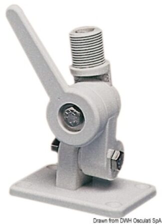 Base snodata a cremagliera per antenna - 29.898.00 Osculati