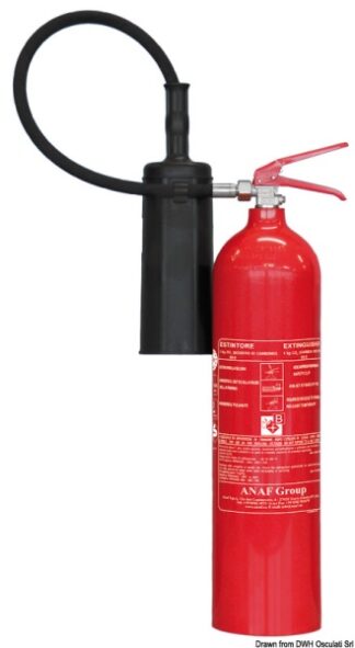 Estintore Solas CO2 5 Kg MED - 31.452.05 Osculati