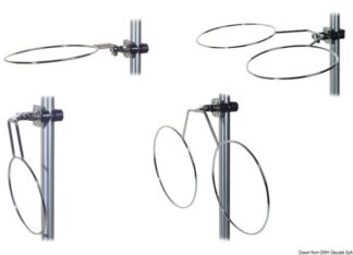 Portaparabordi singolo 230 mm - 33.112.60 Osculati