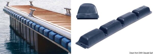 Protezione per pontile 800 mm blu - 33.519.06 Osculati
