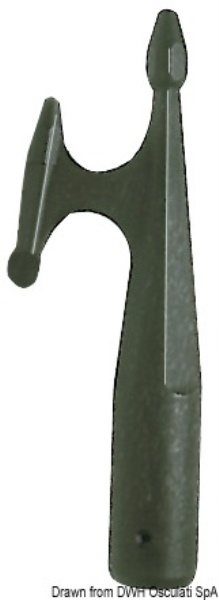 Gancio d'accosto polipropilene 30 mm nero - 34.171.40NE Osculati