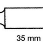 Scalmo plastica/ottone 12 x 35 mm - 34.430.06 Osculati