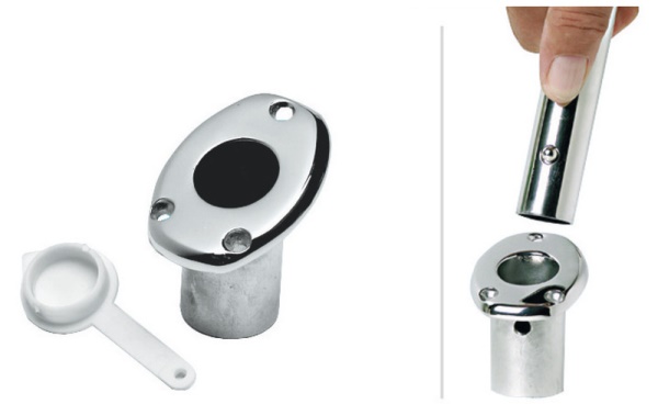 Base portabandiera ad incasso per diametro 20 mm - 35.390.20 Osculati