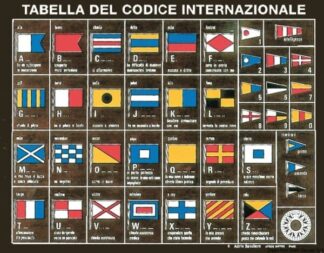 Tabella codice internazionale su legno - 35.452.89 Osculati