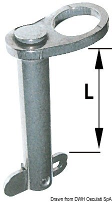 Spinotto inox 80 mm Ø 10 mm B - 37.271.80 Osculati