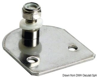 Piastrina inox piana filetto 8 mm - 38.013.00 Osculati