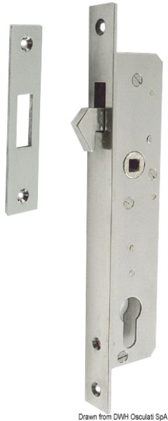 Serratura inox per porte scorrevoli - 38.132.03 Osculati
