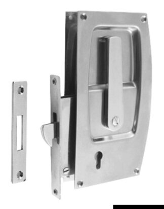 Serratura porte scorrevoli ottone cromato - 38.132.07 Osculati