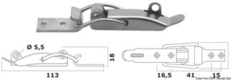 Chiusura a leva inox kg. 250 - 38.206.01 Osculati