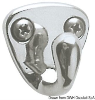 Gancio inox fuso 27x27 mm - 38.301.10 Osculati