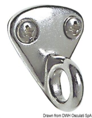 Piastrina inox 27x30 mm - 38.301.11 Osculati