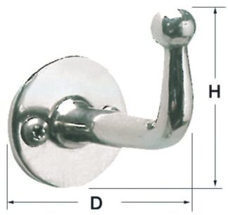 Gancetto inox 47x27 mm - 38.313.70 Osculati