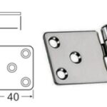 Cerniera inox 134x38 mm - 38.441.82 Osculati