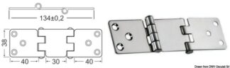 Cerniera inox 134x38 mm - 38.441.82 Osculati