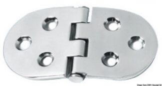 Cerniera inox 110x60 mm - 38.455.01 Osculati
