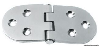 Cerniera inox 130x60 mm - 38.455.02 Osculati