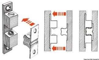 Fermaporte a sfere 49x10 - 38.533.00 Osculati
