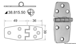 Cerniera inox - 38.815.50 Osculati
