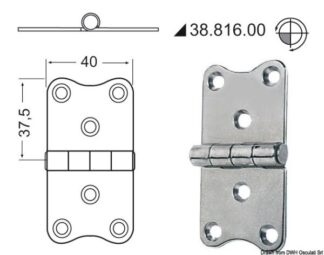 Cerniera inox - 38.816.00 Osculati