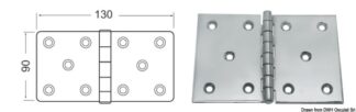 Cerniera inox 130x90 mm - 38.822.06 Osculati