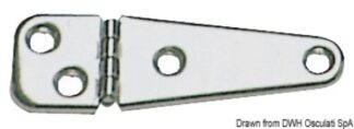 Cerniera inox stampata 103x32 - 38.823.11 Osculati