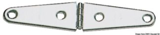 Cerniera inox stampata 145x32 - 38.823.12 Osculati
