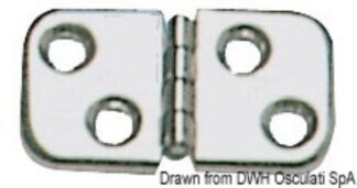 Cerniera inox stampata 60x32 - 38.823.10 Osculati