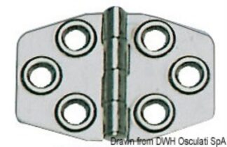 Cerniera inox mm 68x46 - 38.829.00 Osculati