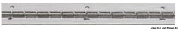Cerniera inox barra 4x200 cm - 38.999.02 Osculati