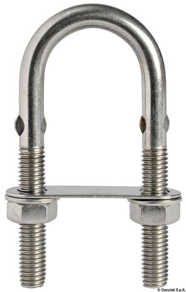 Cavallotto inox 80 x 5 mm - 39.126.02 Osculati