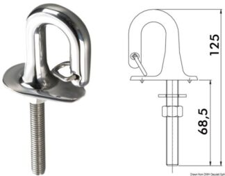 Gancio sci inox - 39.147.00 Osculati
