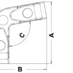 Passacavo angolare a rulli 100° - 40.209.00 Osculati