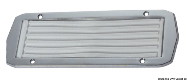 Pedana ottone cromato 230x80 mm - 40.520.01 Osculati