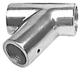 Raccordo lega leggera T 60° 30 mm - 41.030.00 Osculati