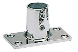 Base inox diritta quadra 25 mm - 41.113.25 Osculati