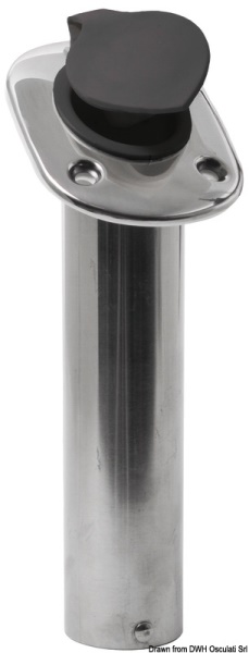 Portacanne incasso inox 42 mm 60° - 41.211.70 Osculati