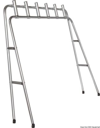 Torre portacanne 6 posti 32 mm - 41.690.01 Osculati