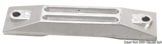 Anodo alluminio a piastra per 35/50 HP - 43.290.01 Osculati