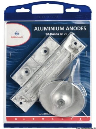 Kit anodi fuoribordo zinco Honda 75/225 Hp - 43.291.60 Osculati